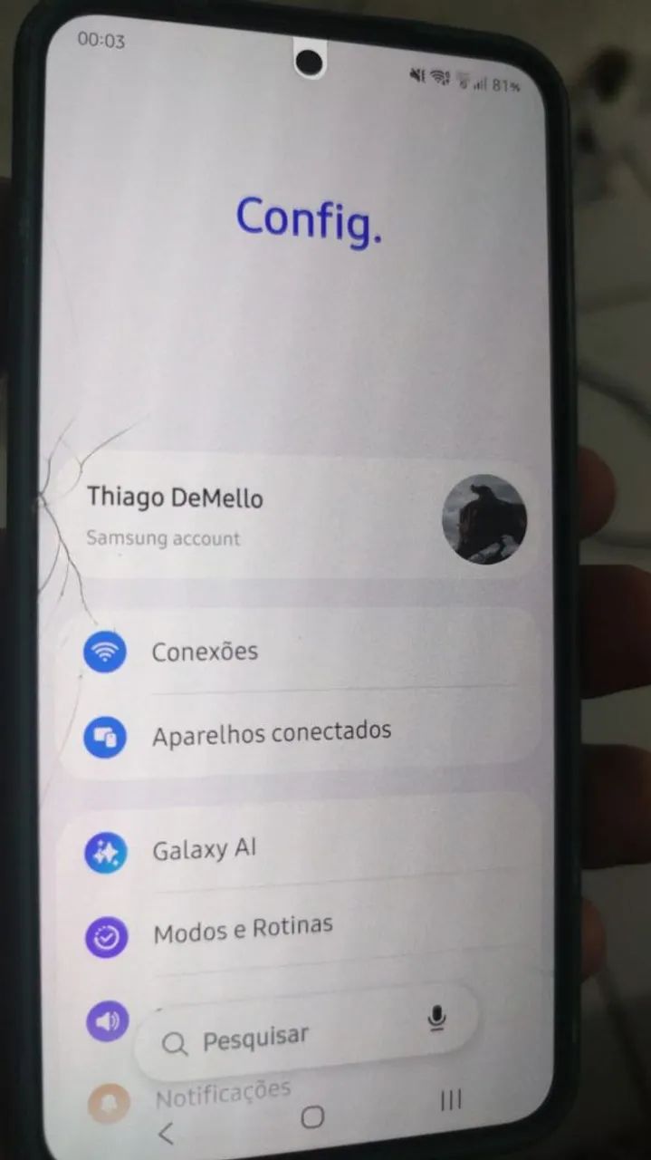 Troco Galaxy S24 Normal ( Tela Trincada )  - Foto 2
