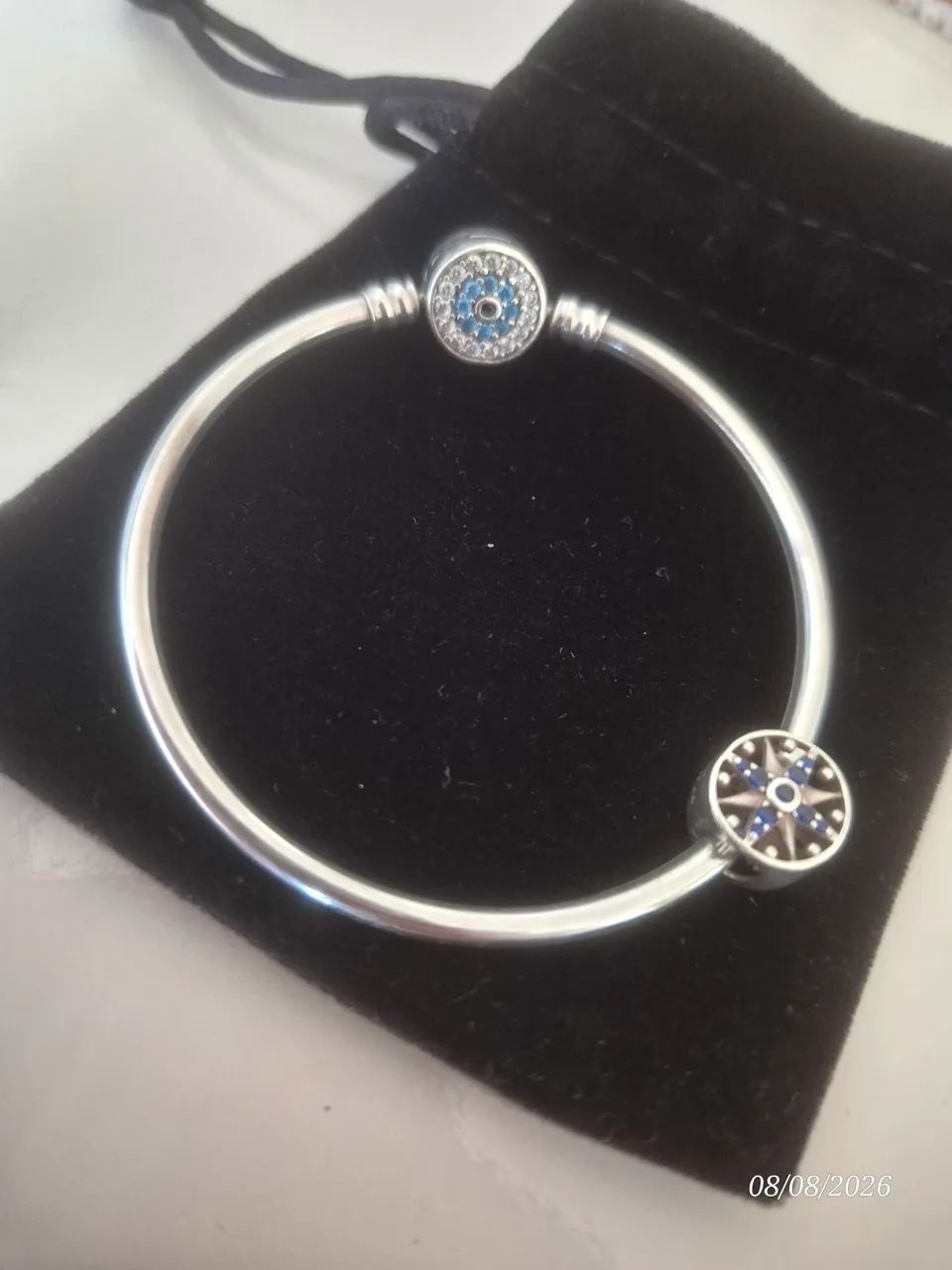 Pulseira prata com ou sem berloque - Foto 2