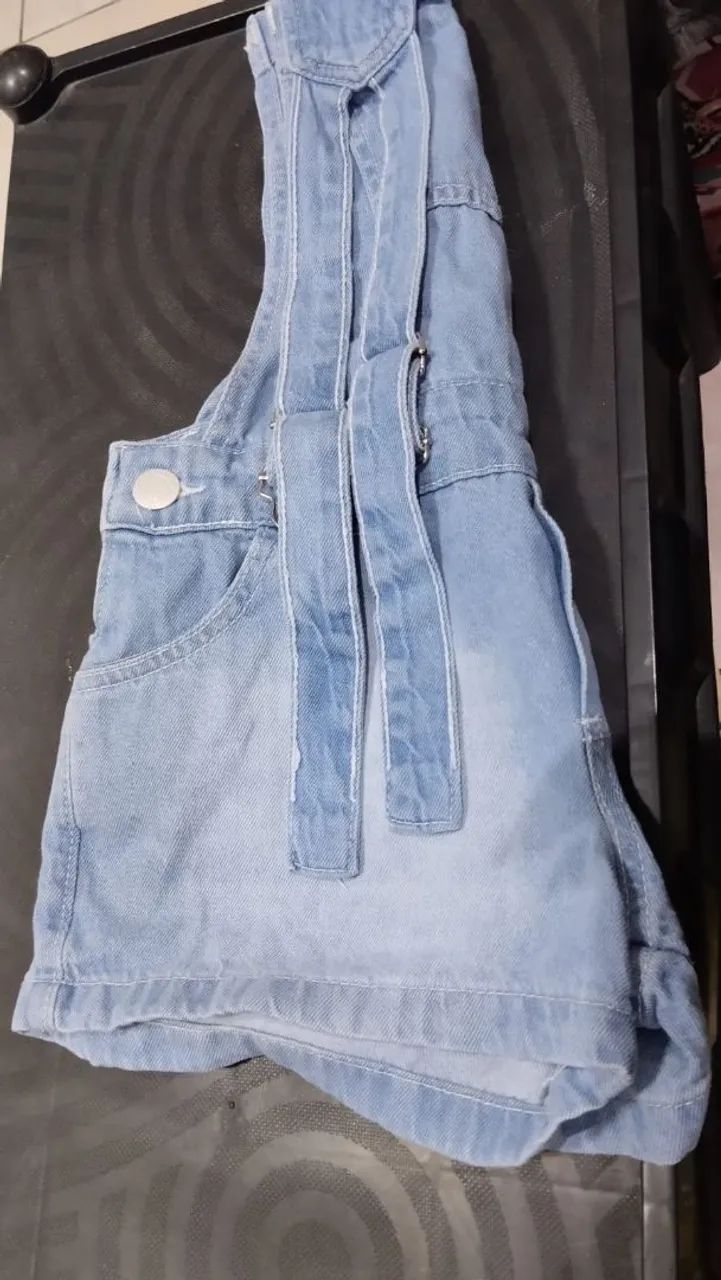 jardineira jeans - Foto 3
