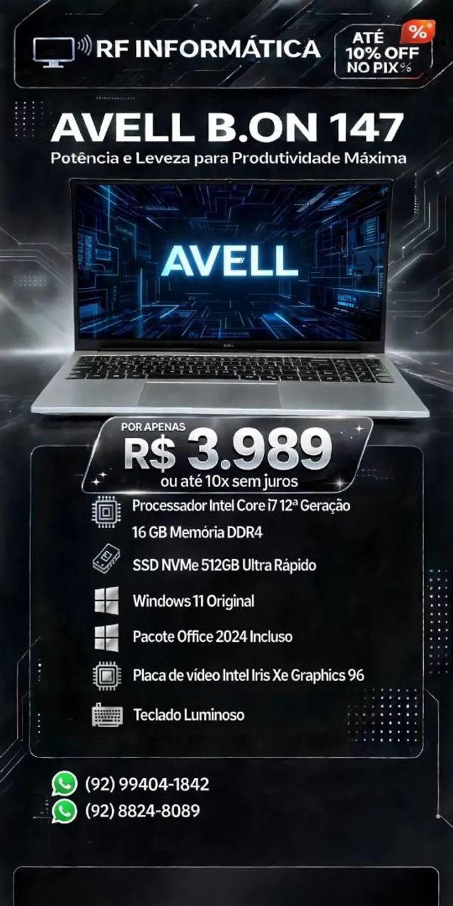 NOTEBOOK AVELL B.ON 