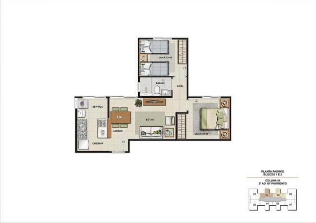 Apartamento à venda com 2 dormitórios em Palmeiras, Belo horizonte cod:1183 - Foto 10