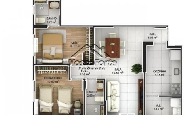 Apartamento no Boqueirão Lançamento em Praia Grande - Foto 19