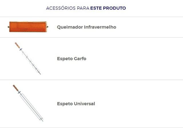 Frangueira 30 Frangos com Infra Vermelho 6 Espetos Progás - Pagamento na Entrega - Foto 2