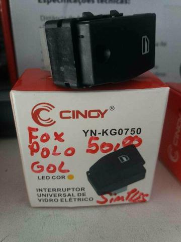 Botão para vidro elétrico simples fox polo gol