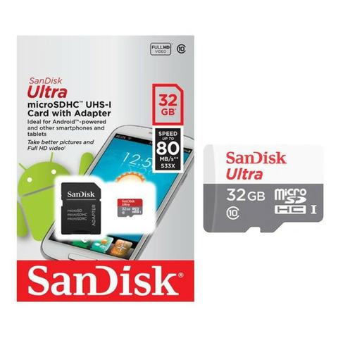 Cartão de Memória Micro SD SanDisk 32GB Classe 10 Ultra 80mb/s - Foto 4