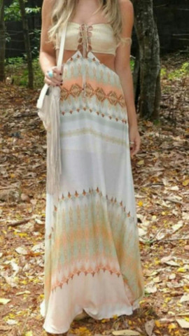 Vestido longo Farm - Foto 2