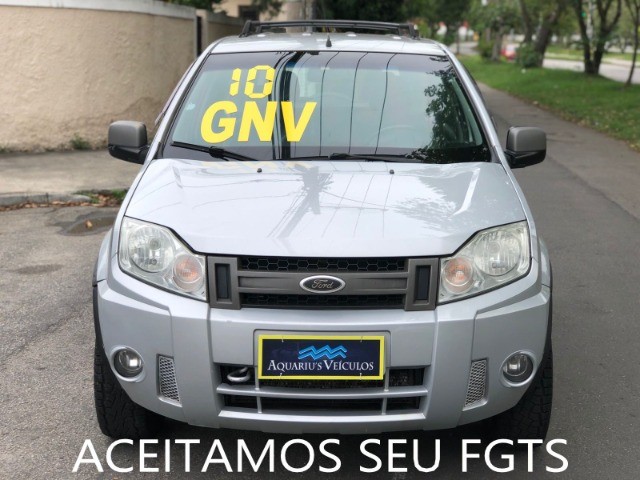 ECOSPORT FREESTYTLE 1.6 GNV + MANUAL + COURO + COMPLETO