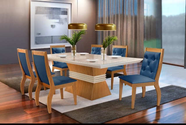 Sala mesa jantar com 6 cadeiras - Foto 4