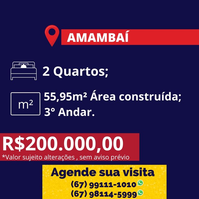 Apartamento para venda possui 55m² com 2 quartos em Vila Carvalho - Campo Grande - MS - Foto 12