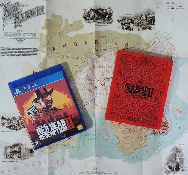 Red Dead Redemption 2 Ps4 - Jogo + Steelbook + Mídia Física + Mapa, Jogo  de Videogame Ps4 Usado 93804994