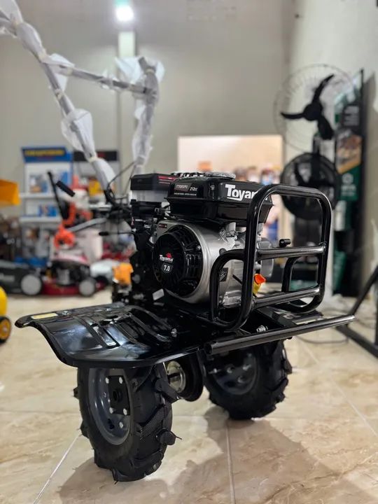 Motocultivador a Gasolina 7Hp 212cc C/ Pneus e Enxadas - Toyama (Novo) - Foto 4