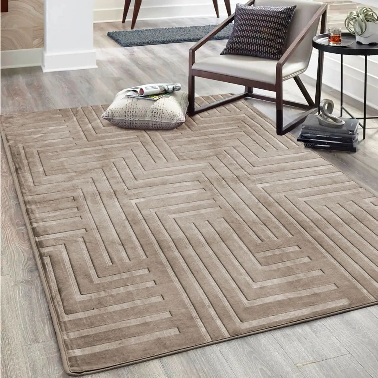 Tapete geométrico degradê - Foto 2