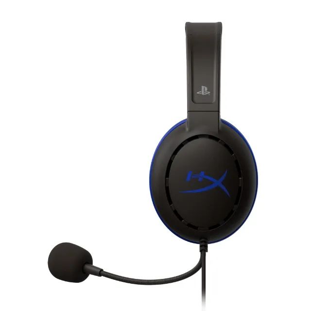 Fone De Ouvido Gamer Hyperx Cloud Chat Preto E Azul Ps4 - Foto 2