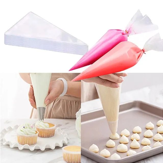 Saco De Confeiteiro Descartável 42cm Saco 50 Undades Grande Manga - Foto 4