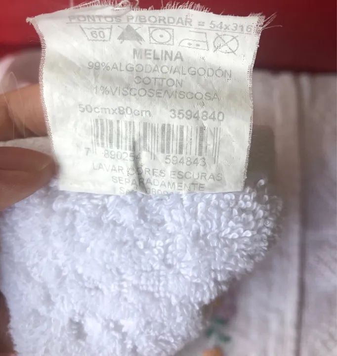 Conjunto de toalhas bordadas - Foto 4