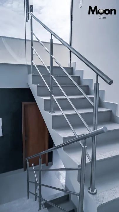 Corrimão para Escada, Sacada parede de Aço Inox  - Foto 5