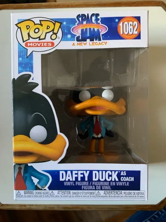Funko pop Space Jam a new legacy, DAFFY DUCK as coach N:1062 original e novo.