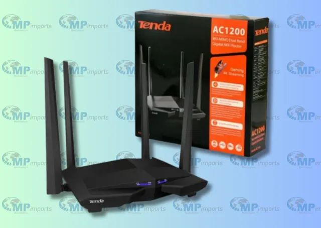 Loja MP Imports: Roteador Gigabit Wifi Mu-mimo AC10 Preto 110/220v tenda - Modelo AC1200 - Foto 2