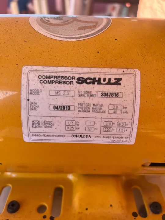 Compressor de ar Schulz  - Foto 3