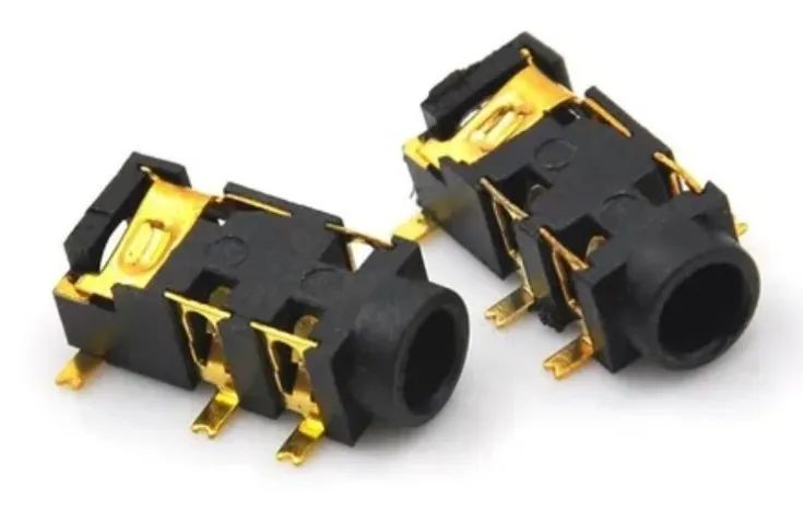 Conector fêmea 3.5 mm com 5 pinos smd modelo PJ-327A  Kit 2 Unid. Arduino COD-CP591  