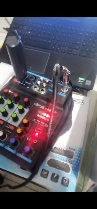 Mesa de Som 4 canais 5 volts  Com Bluetooth e USB. - Foto 2