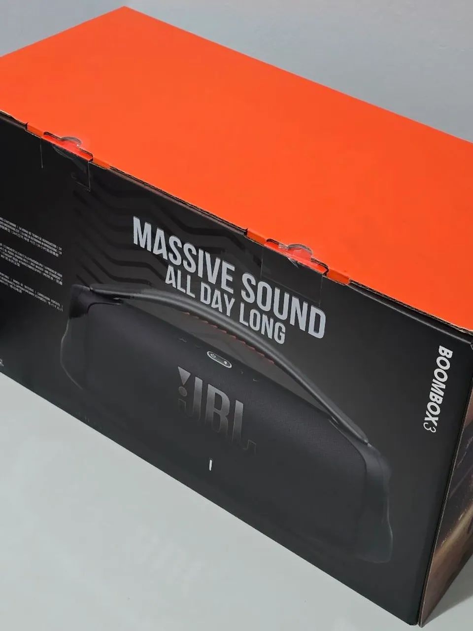 (Lacrada) Caixa de Som JBL Boombox 3 Bluetooth 180W RMS IP67 24H Bateria - Preta - Foto 4