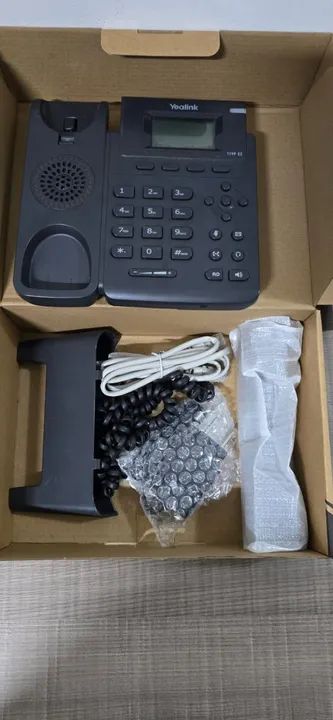  APARELHOS VOIP YEALINK T 19 - LOTE DE 06 APARELHOS