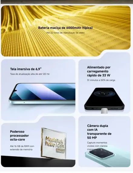 LANÇAMENTO POCO C85 - NOVO LACRADO - 4G COM FUNÇÃO NFC - DUAL CHIP - ORIGINAL - Foto 2