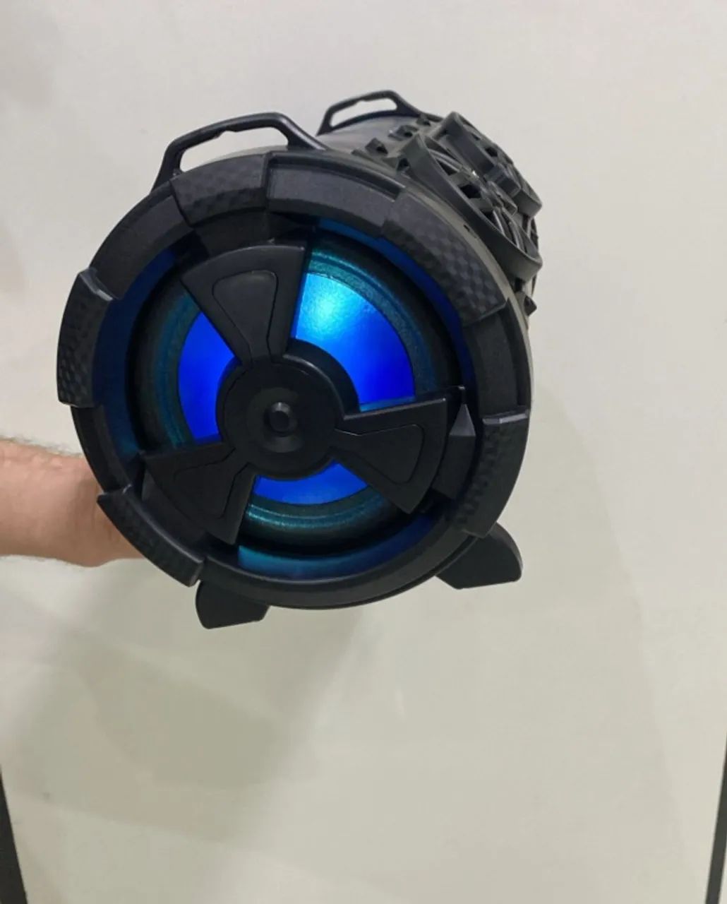 Caixa De Som Bluetooth Led Amplificada Potente Conecta - Microfone Cartão Micro Sd USB  - Foto 4