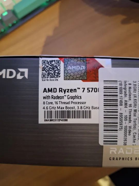 Processador AMD Ryzen 7 5700G - Foto 2