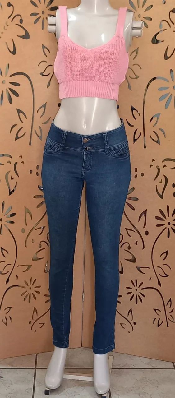 Calça Jeans com 2 botões Litani - Foto 4