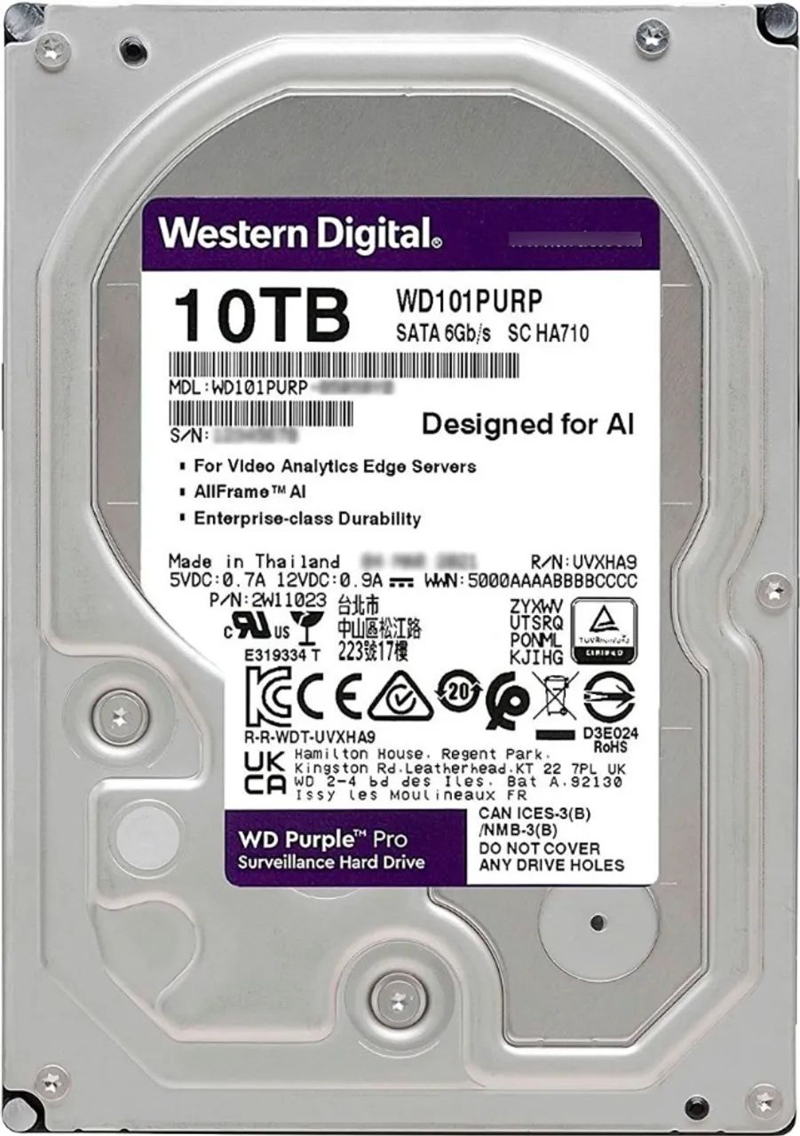 HD 10TB WD PURPLE