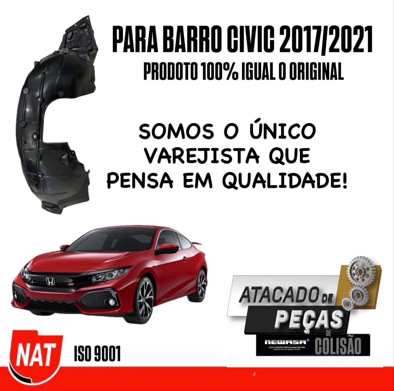 Para barro dianteiro do civic todos os modelo no padrão original 