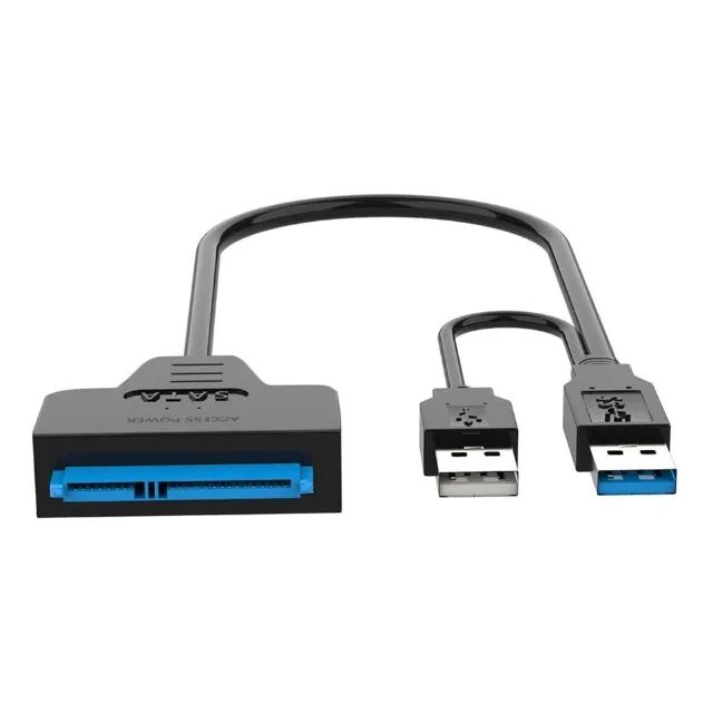 Cabo Conversor Adaptador Usb 3.0 Sata entrada para fonte de 12v ate 4tb pode retirar Goian - Foto 3