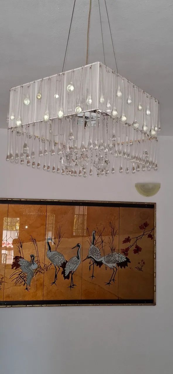 Lustre de Cristal Moderno para Sala de Jantar