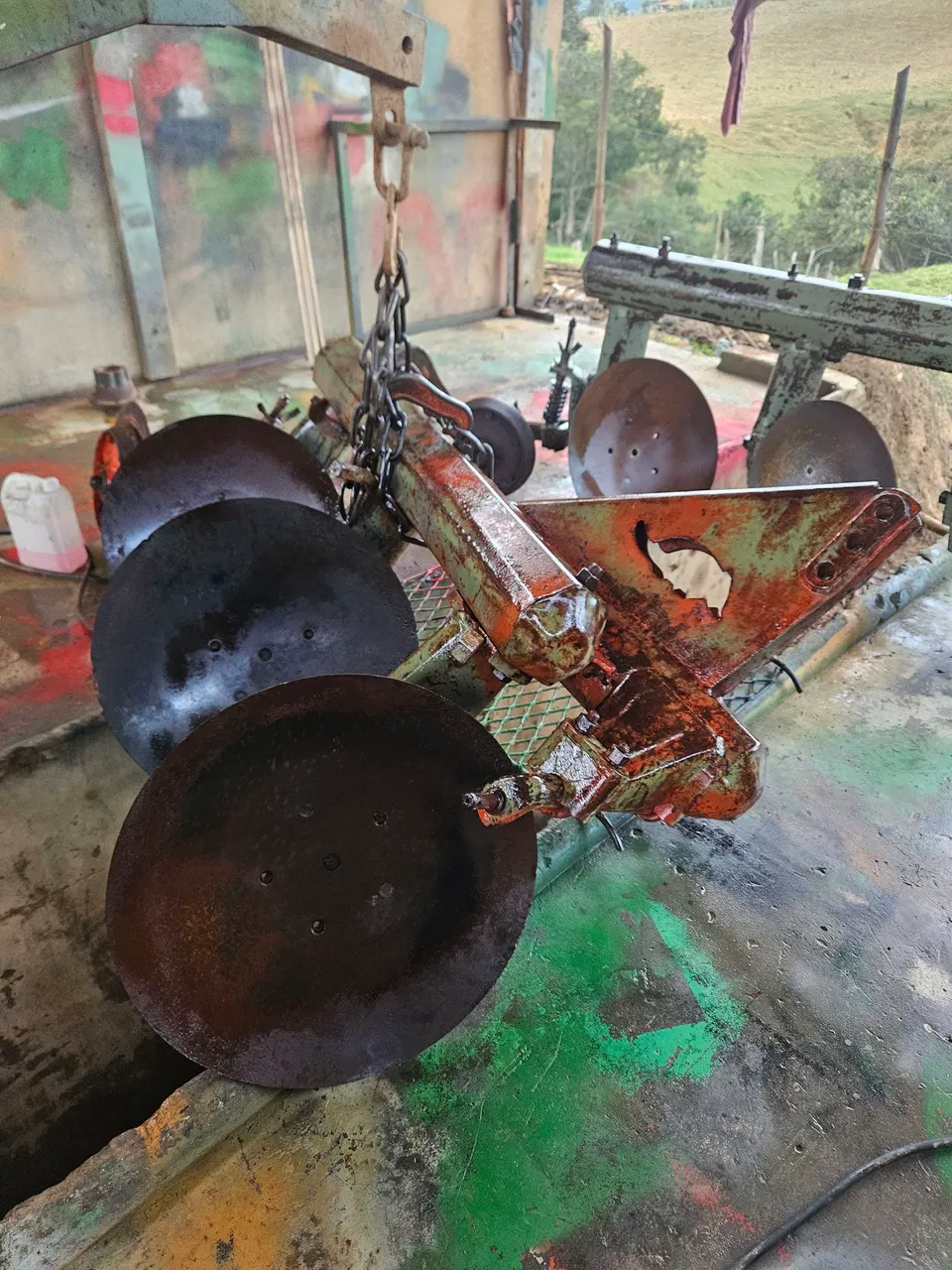 Arados tatu fixo em ótimo estado