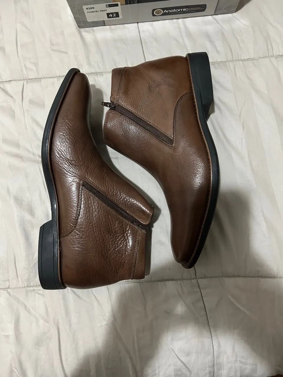 Botas de couro marrom - Anatomic Gel