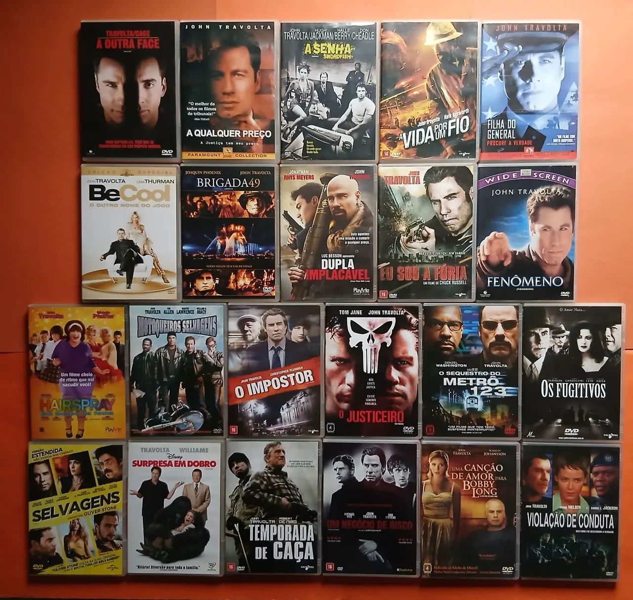 Dvd Coleção John Travolta  22  Títulos 