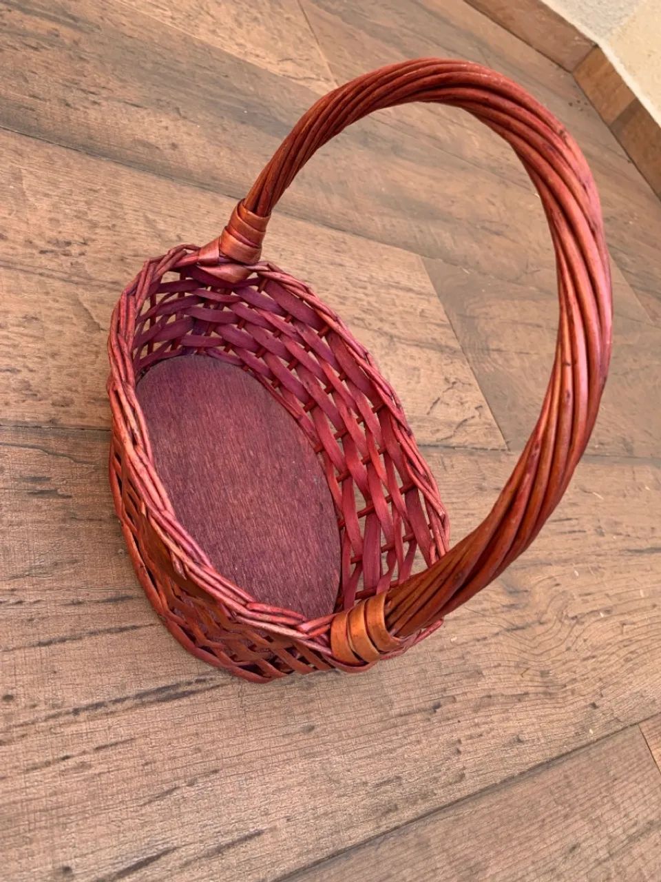 Cesta Decorativa Artesanal em Vime - Foto 2