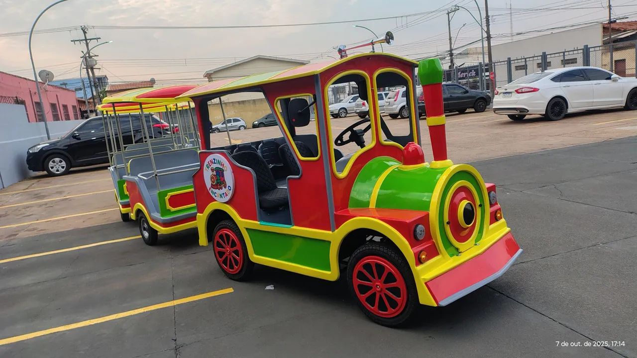 Mini trenzinho motorizado , mini Maria fumaça ,Trem da Alegria , trenzinho - Foto 5