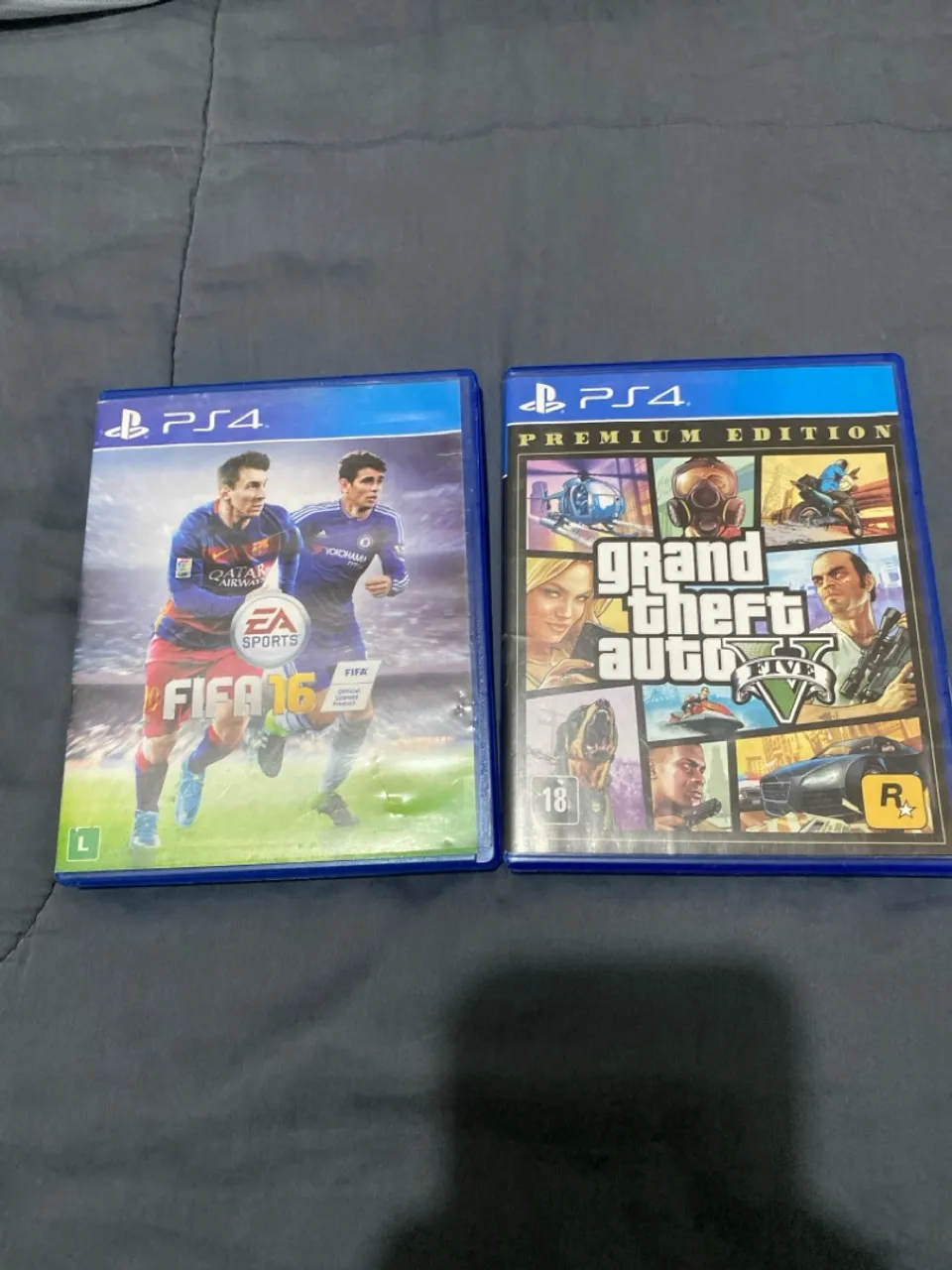 Jogos PS4: FIFA 16 e GTA V Premium Edition