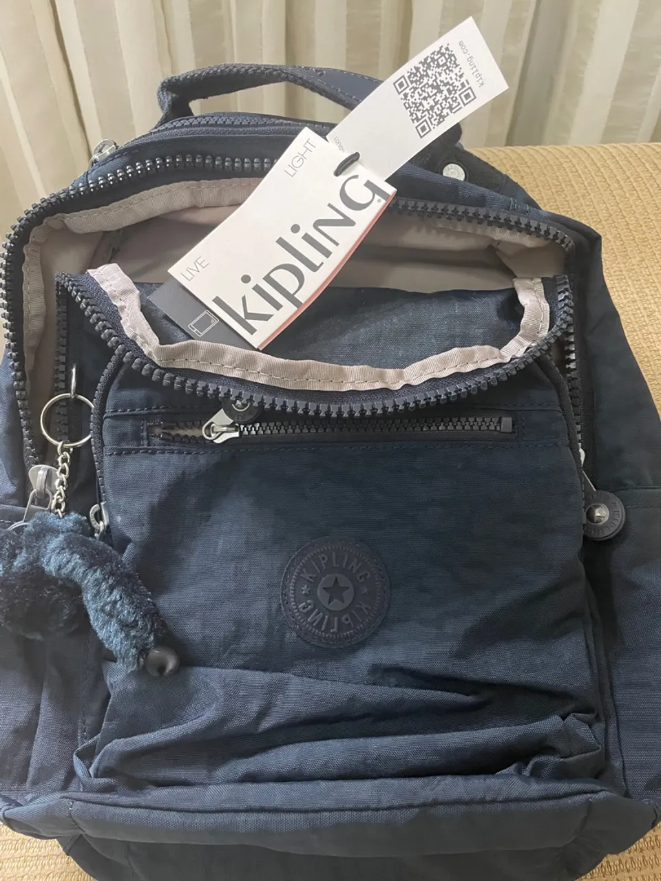 Mochila Kipling Original Azul Escuro