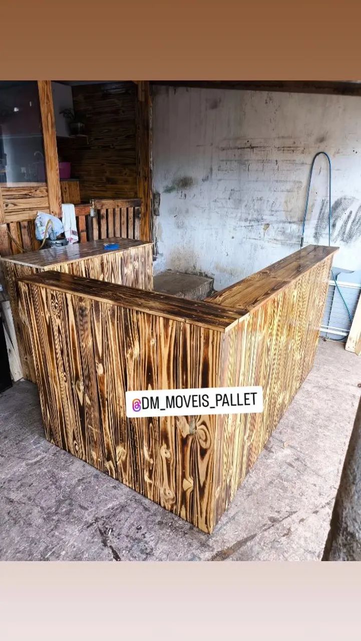 Balcão atendimento de Pallet Rústico - Foto 2
