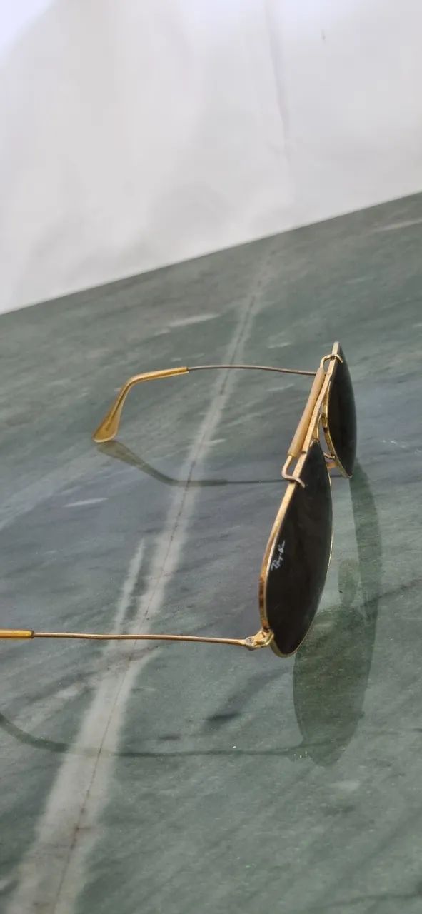 Ray-ban Banhado a ouro Original aviador raridade  - Foto 4