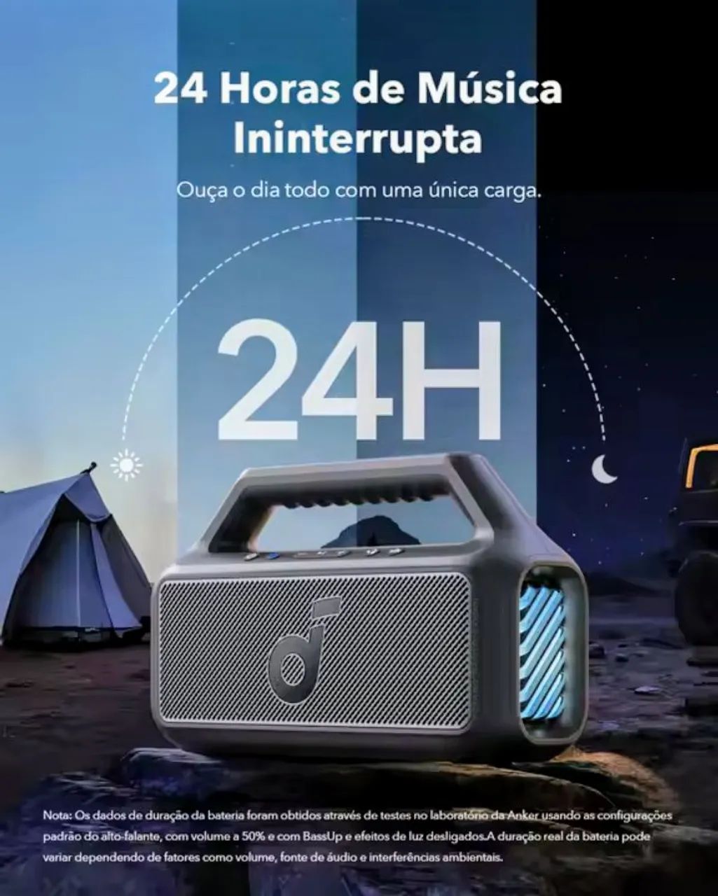 Caixa de som Anker Boom 2 Bluetooth 5.3 IPX7 80W (nova) - Foto 5