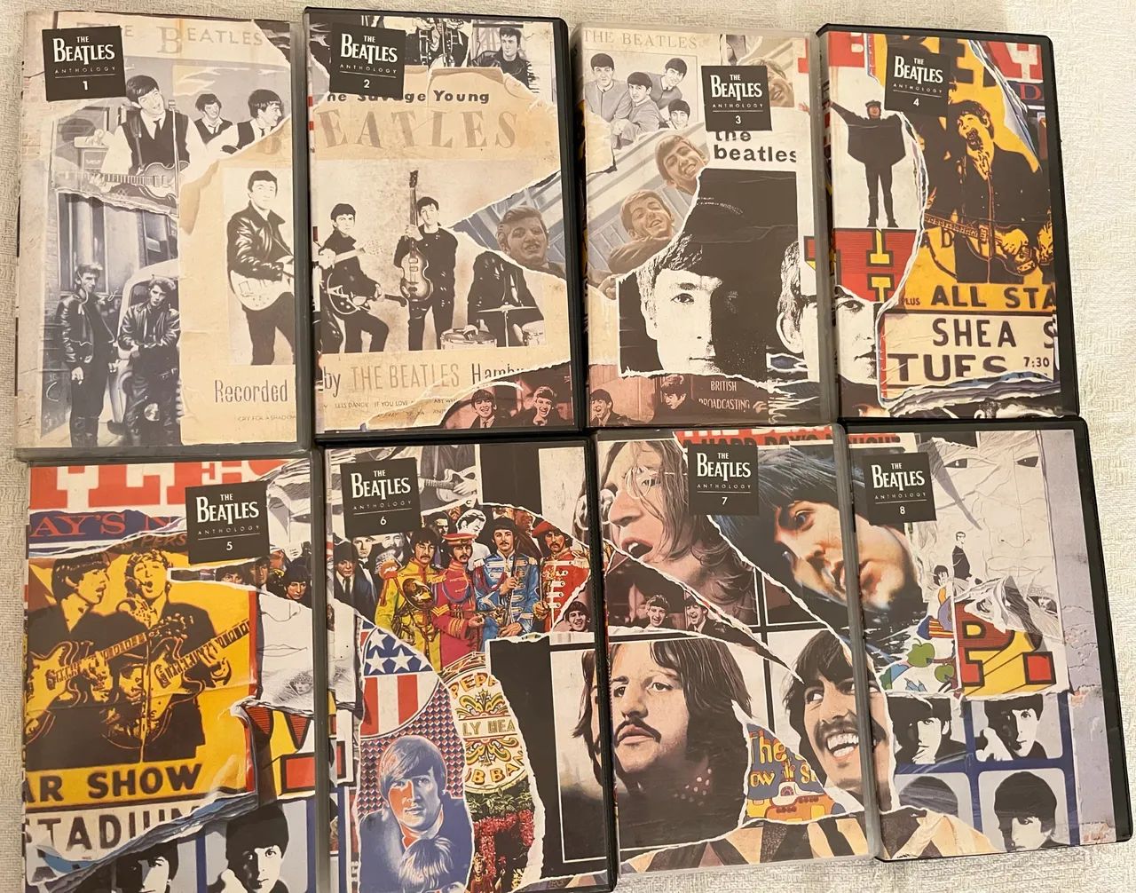 Coletânea VHS the beatles anthology 8 volumes - CDs, DVDs etc