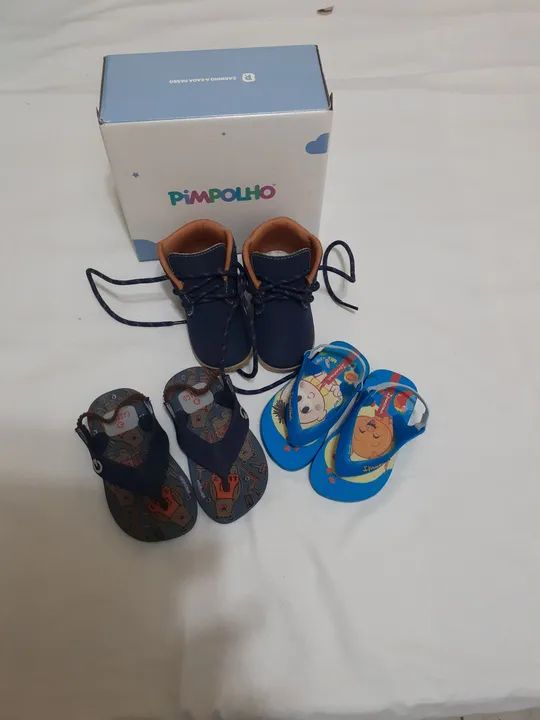 Conjunto de Calçados Infantis - 3 peças - Foto 5