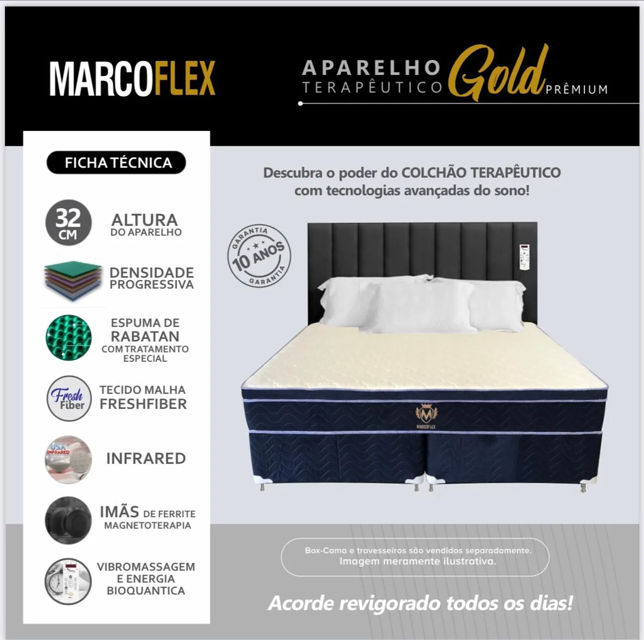 Colchão Terapêutico Gold Premium MarcoFlex