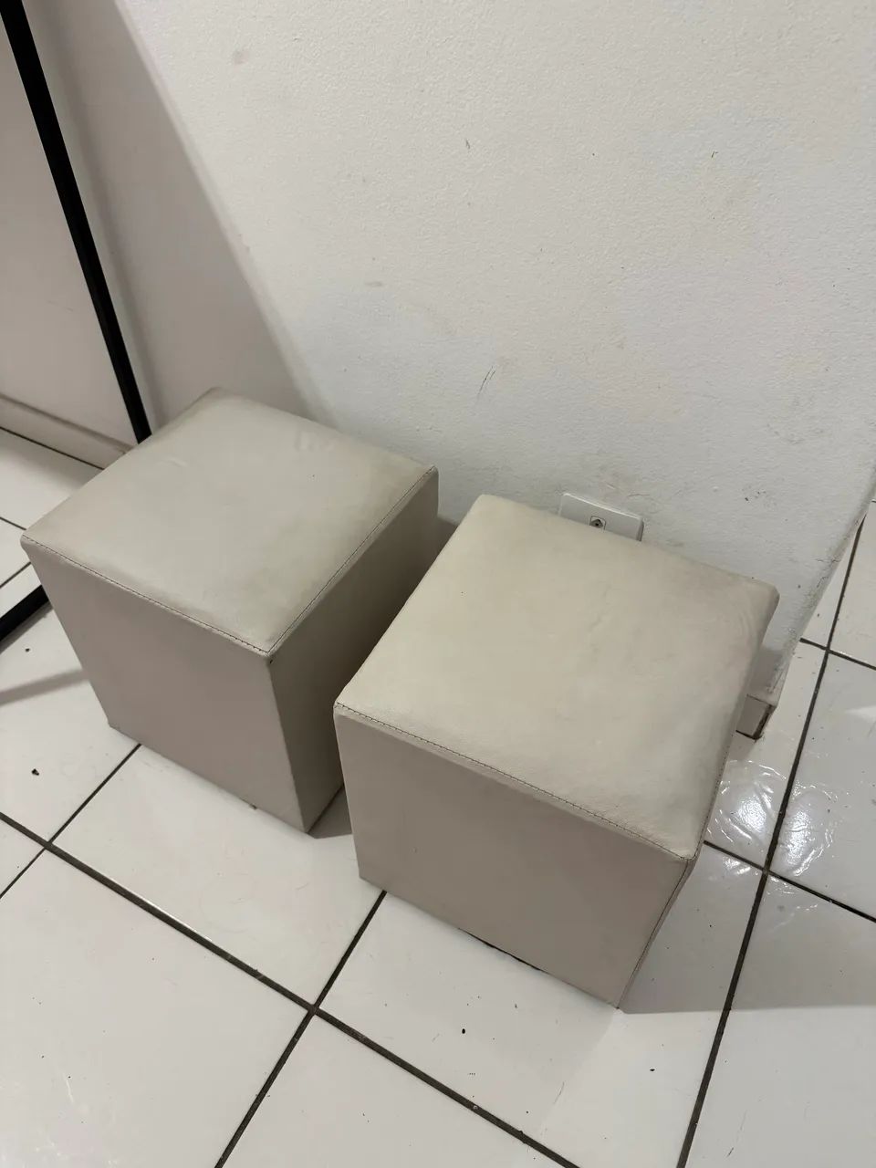 Pufe cor off white - Foto 2