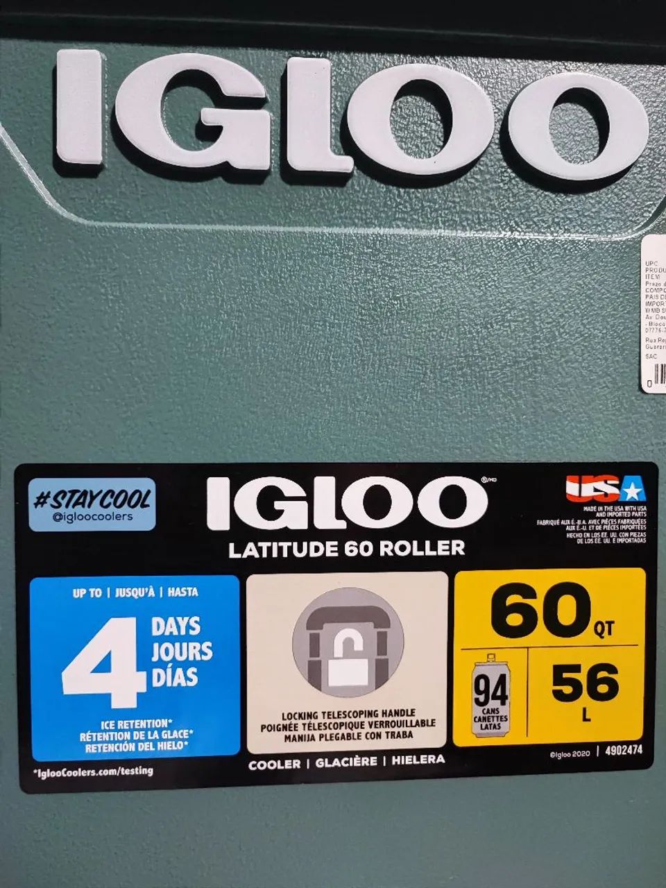  Cooler Igloo Latitude 60 Roller 4 dias  - Foto 3